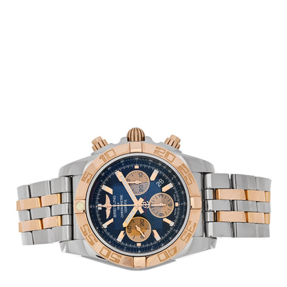 Breitling Stainless Steel 18K Rose Gold 44mm Chronomat Automatic Watch Blue CB011012/B968 2 of 5