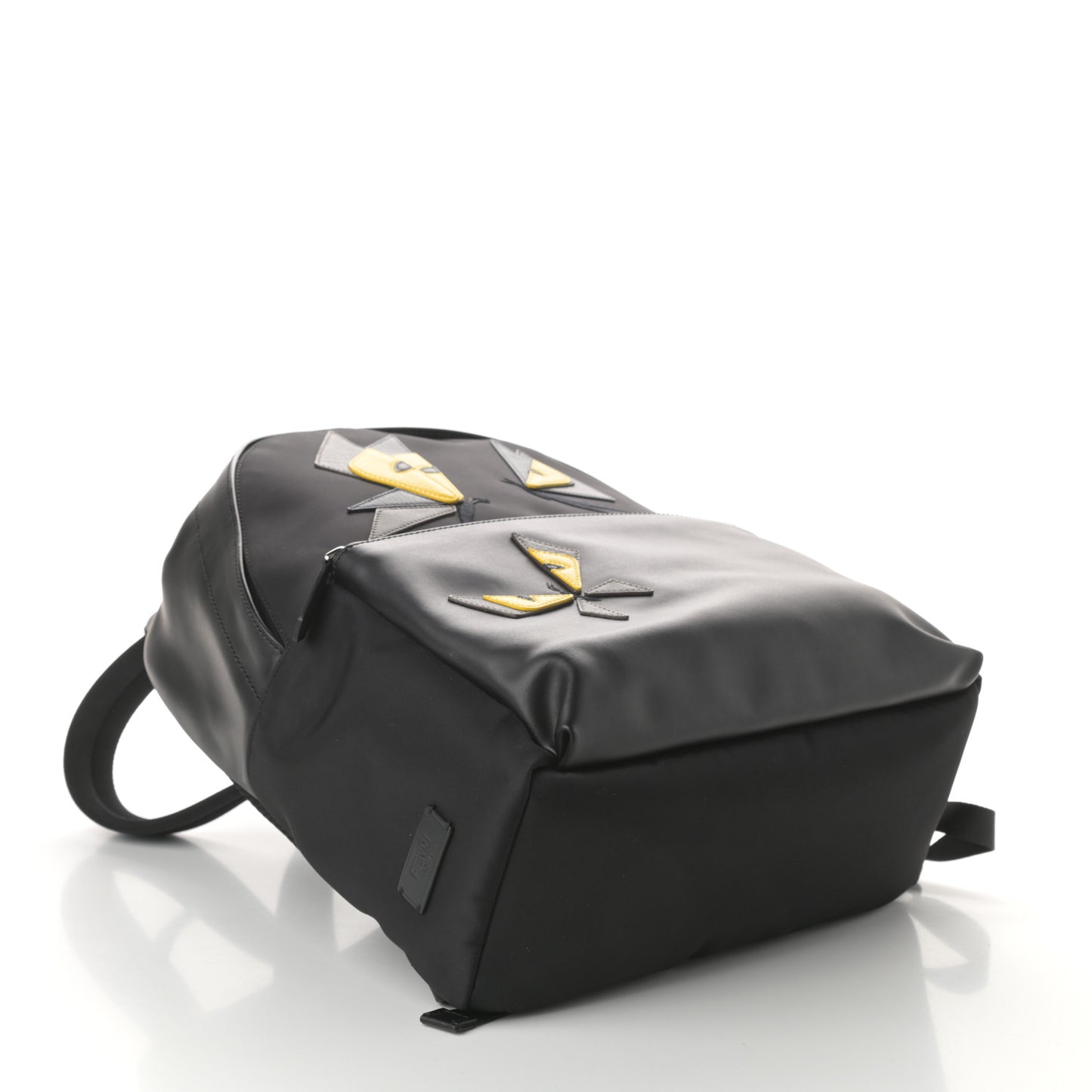 Nylon Calfskin Monster Butterfleye Backpack Black Carbone Multicolor
