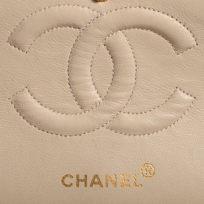 Chanel Lambskin Medium Double Flap Light Beige 6 of 9