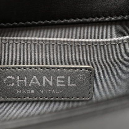 Chanel Velvet Quilted Mini Boy Flap Black 5 of 8