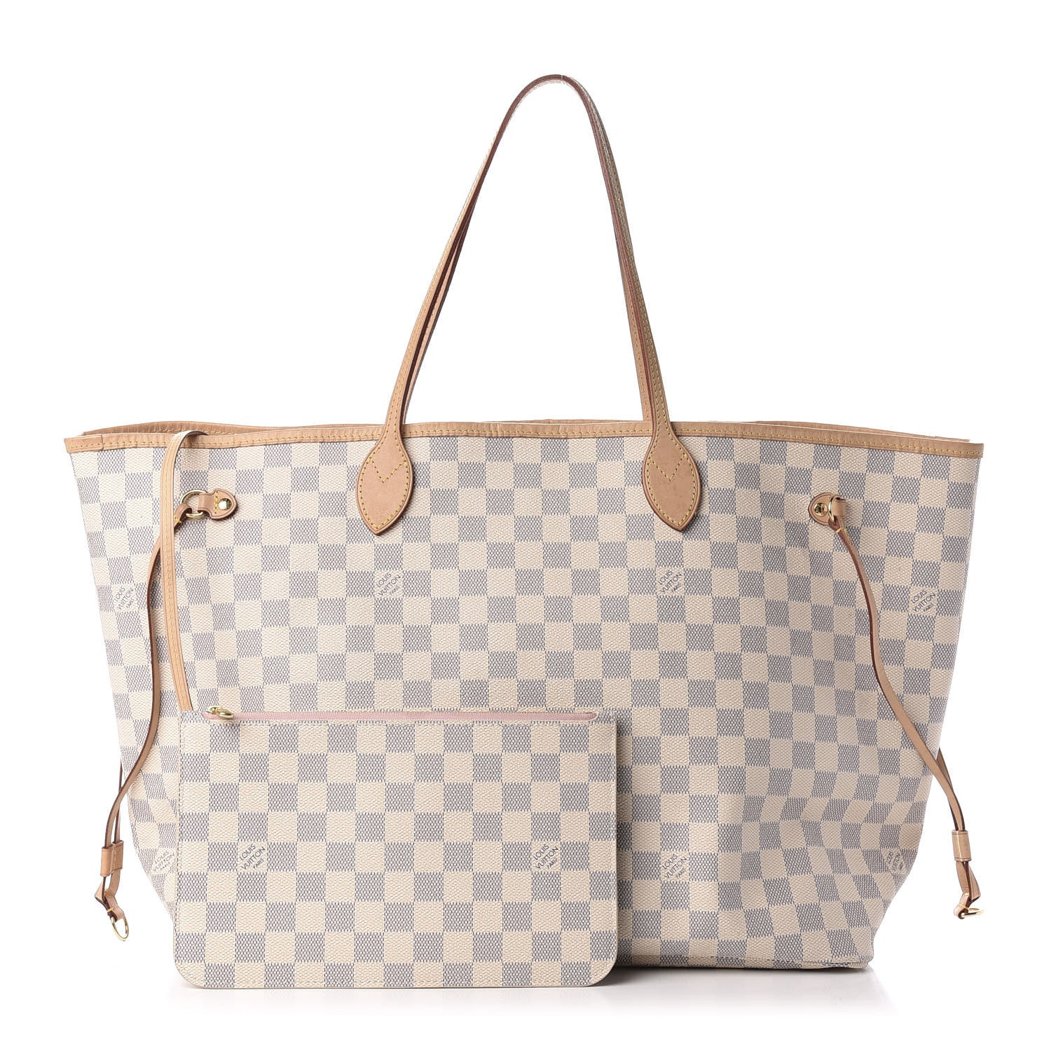 Louis Vuitton Damier Azur Neo Neverfull GM Rose Ballerine 1 of 15