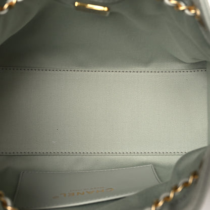 Chanel Caviar Quilted Mini Chanel 25 Handbag Light Green 5 of 11
