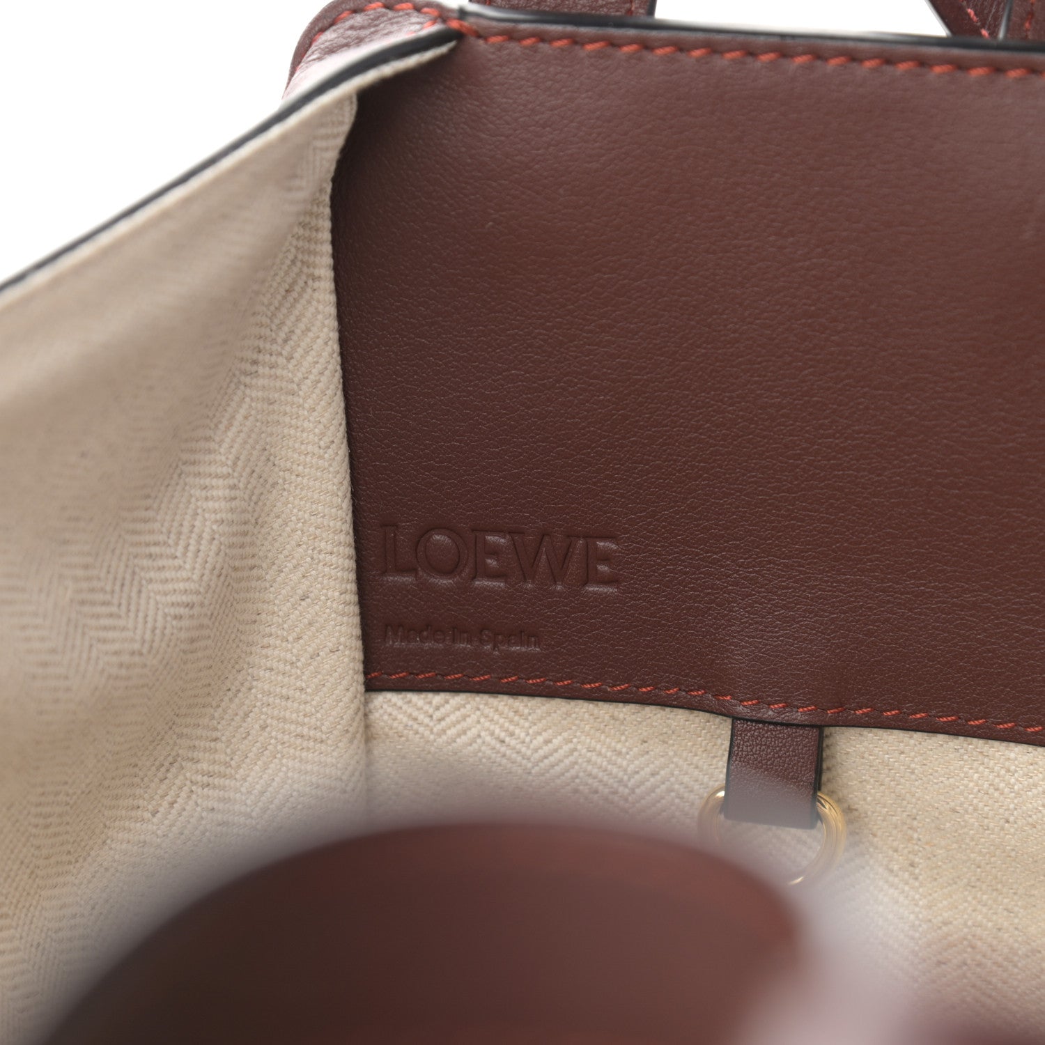 Loewe Calfskin Small Hammock Shoulder Bag Ginger Red 6 of 11