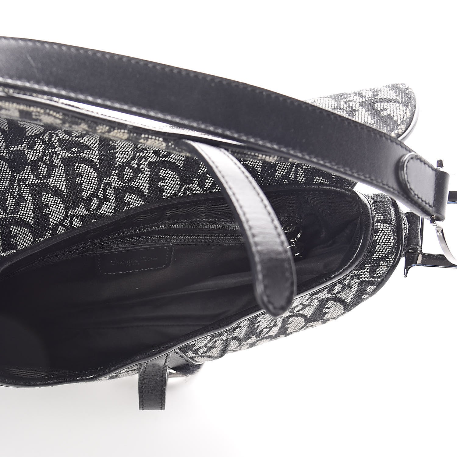 Christian Dior Monogram Saddle Bag Blue 5 of 9
