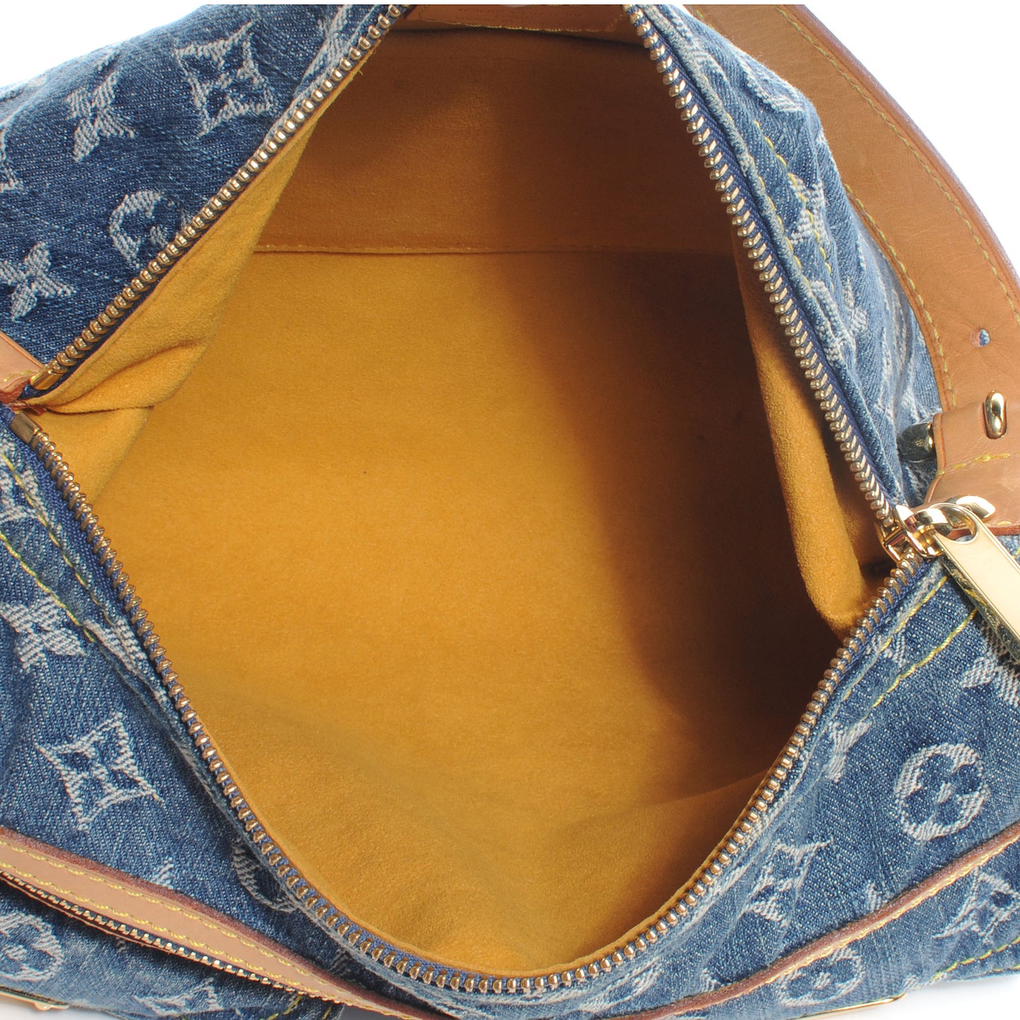 Monogram Denim Baggy PM Blue