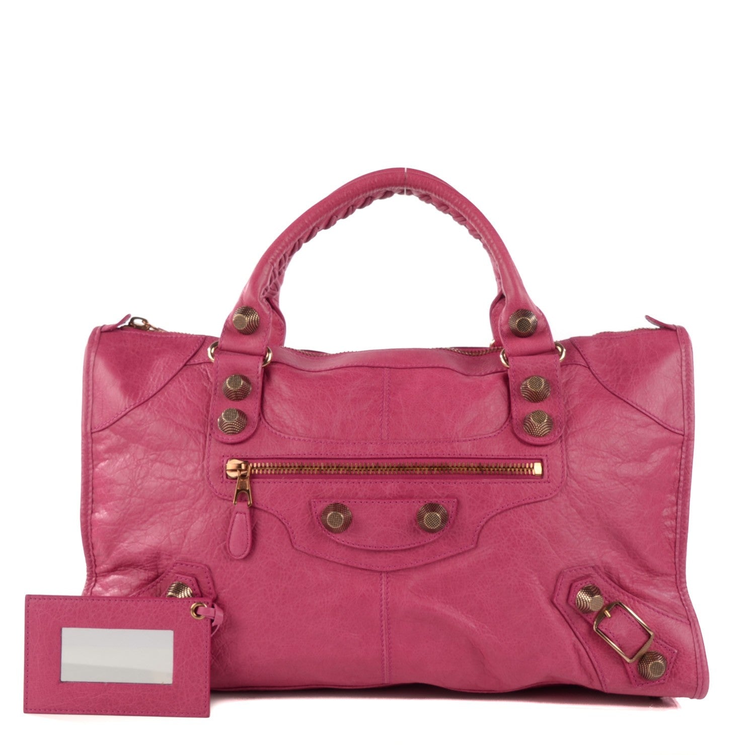 Balenciaga Agneau Giant 21 Rose Gold Hardware Work Cyclamen Fucsia 1 of 11