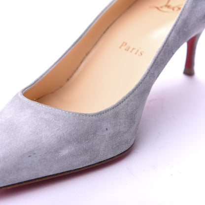 Christian Louboutin Suede Kate 55 Pumps 36 Light Blue 9 of 10