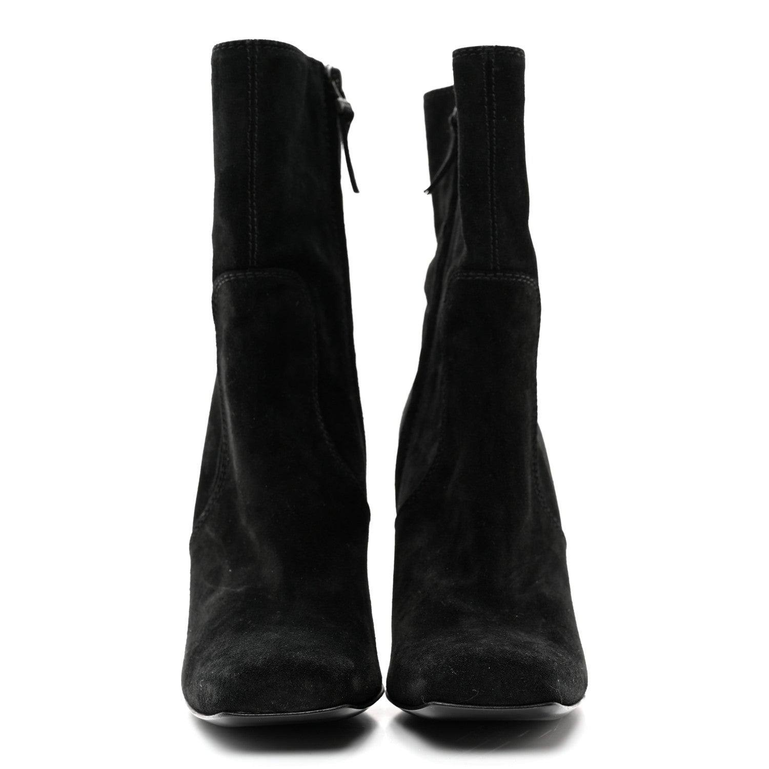 Fendi Suede Ankle Boots 38.5 Black 2 of 12
