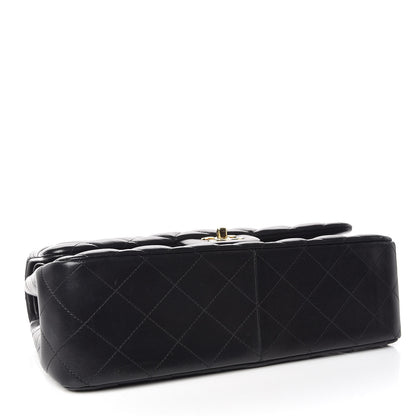 Chanel Lambskin Quilted Jumbo Double Flap Black 4 of 9