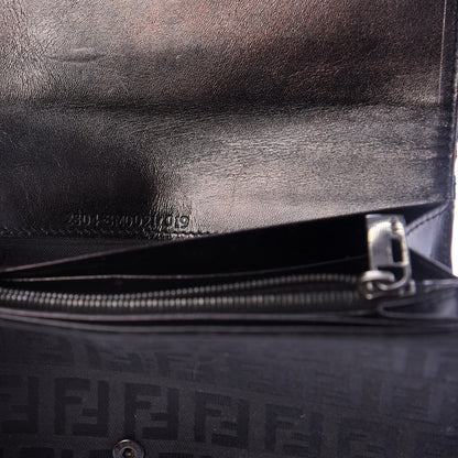 Fendi Zucchino Forever Continental Wallet Black 7 of 8