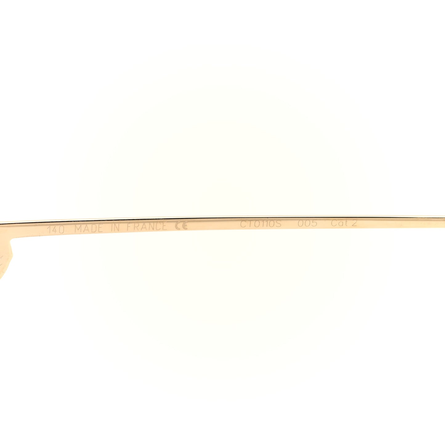Metal Premiere de Cartier Sunglasses Gold