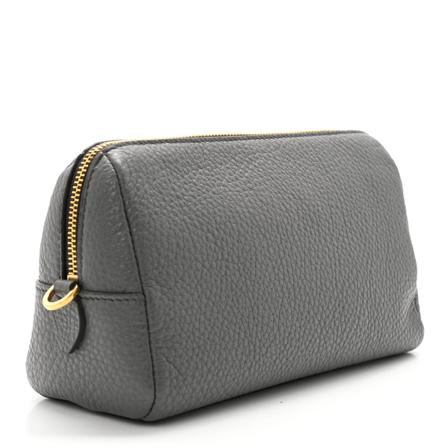 Vitello Daino Cosmetic Pouch Argilla