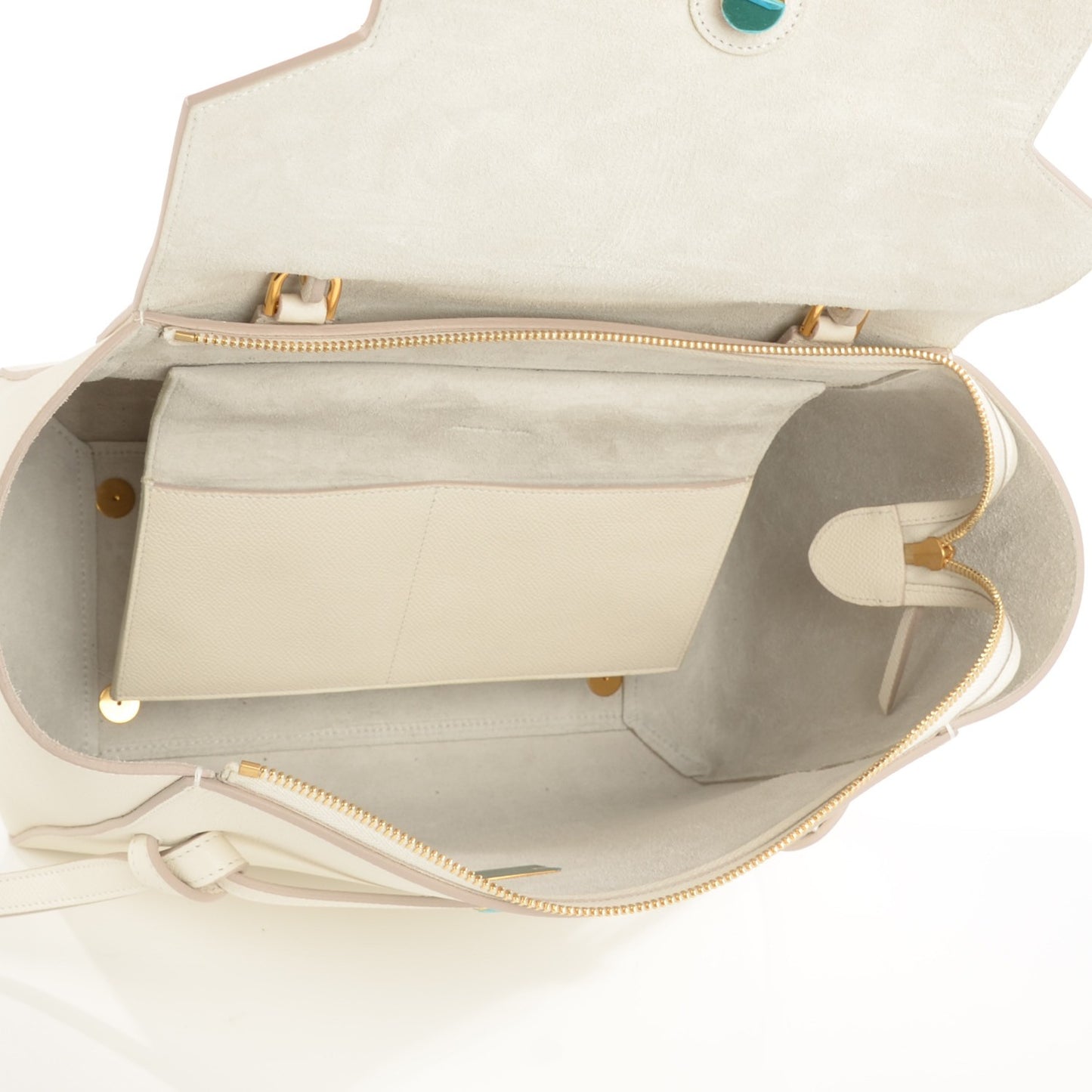 Grained Calfskin Mini Belt Bag White