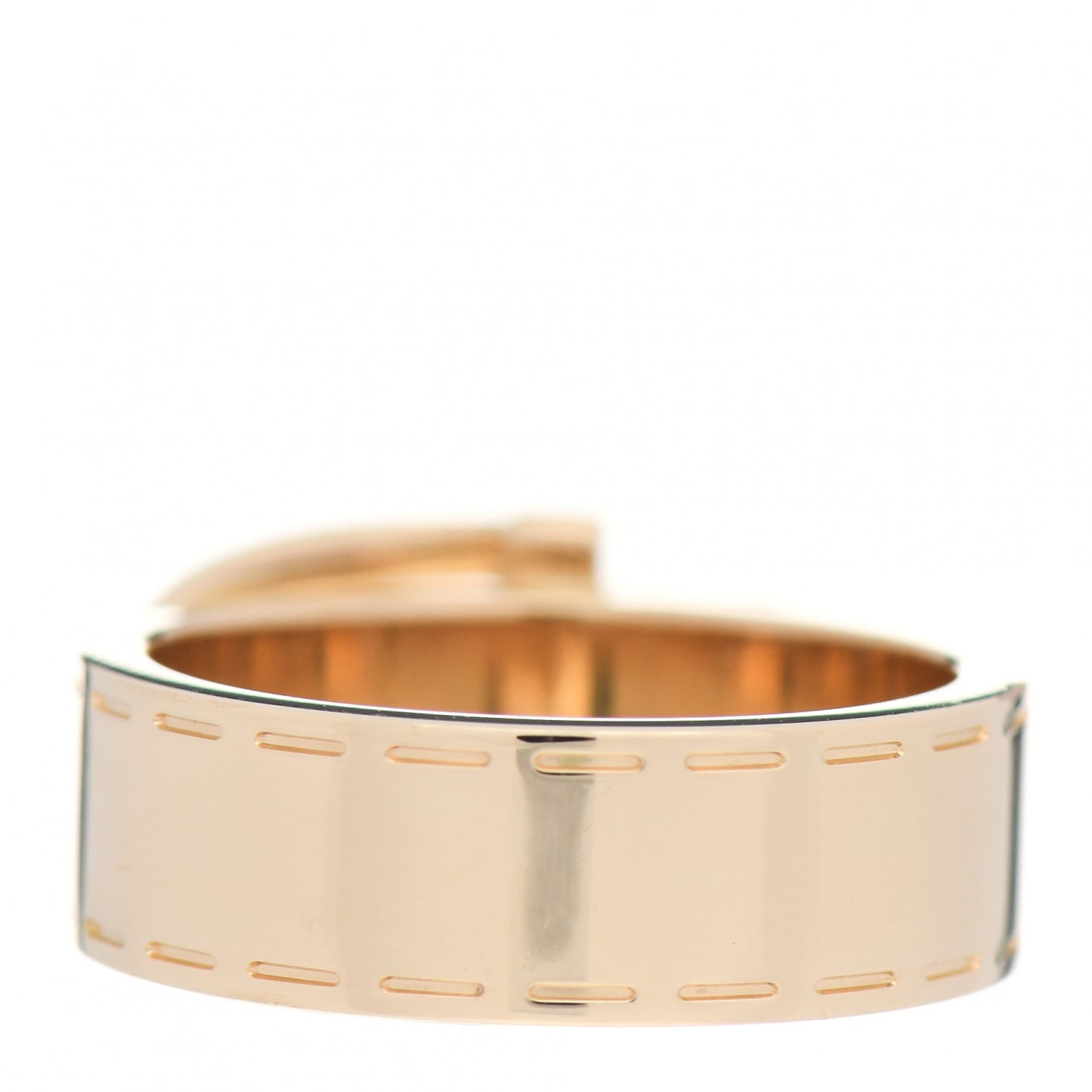 18K Yellow Gold Buckle Ring 50 5.5
