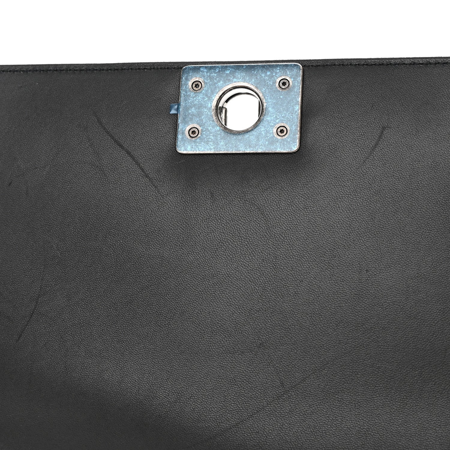 Chanel Glazed Calfskin Medium Boy Flap Black 12 of 17