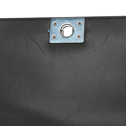 Chanel Glazed Calfskin Medium Boy Flap Black 12 of 17