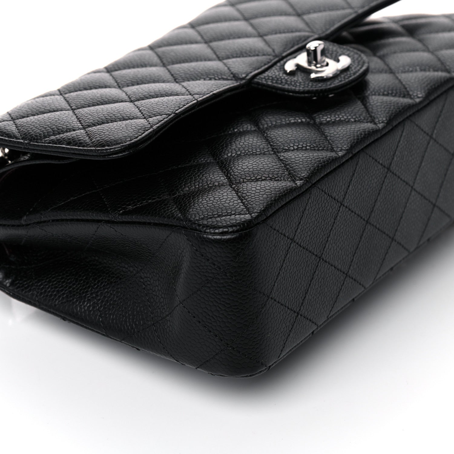 Chanel Caviar Quilted Medium Double Flap Black 7 of 10