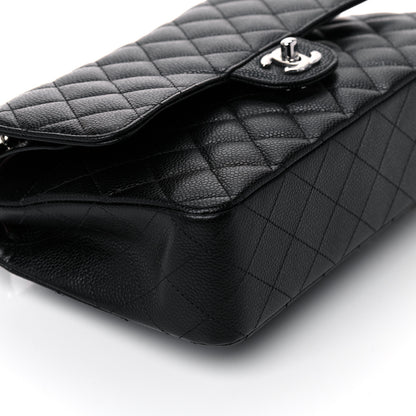 Chanel Caviar Quilted Medium Double Flap Black 7 of 10