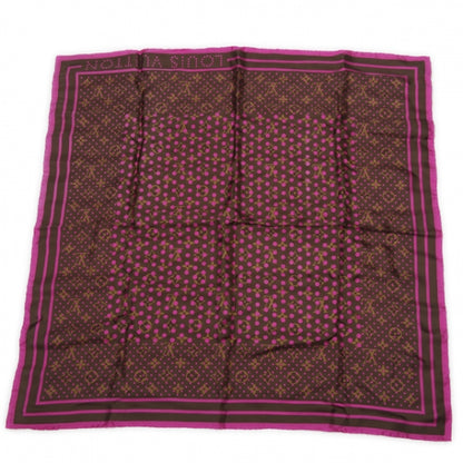 Louis Vuitton Silk Monogram Perforated Scarf Fuchsia 1 of 6