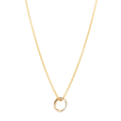 Cartier 18K Pink Yellow White Gold Baby Trinity Pendant Necklace 1 of 5