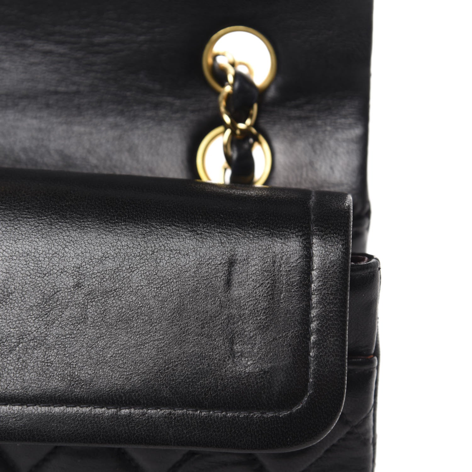 Chanel Lambskin Quilted Small Double Flap Black 10 of 14