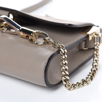 Chloe Suede Calfskin Mini Faye Shoulder Bag Motty Grey 9 of 11