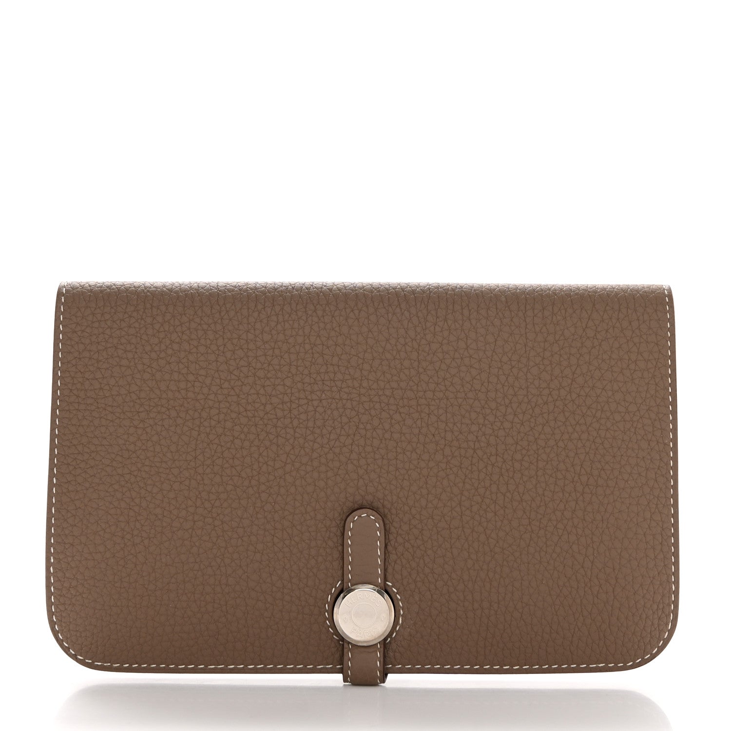 Hermes Togo Dogon Duo Wallet Etoupe 2 of 9
