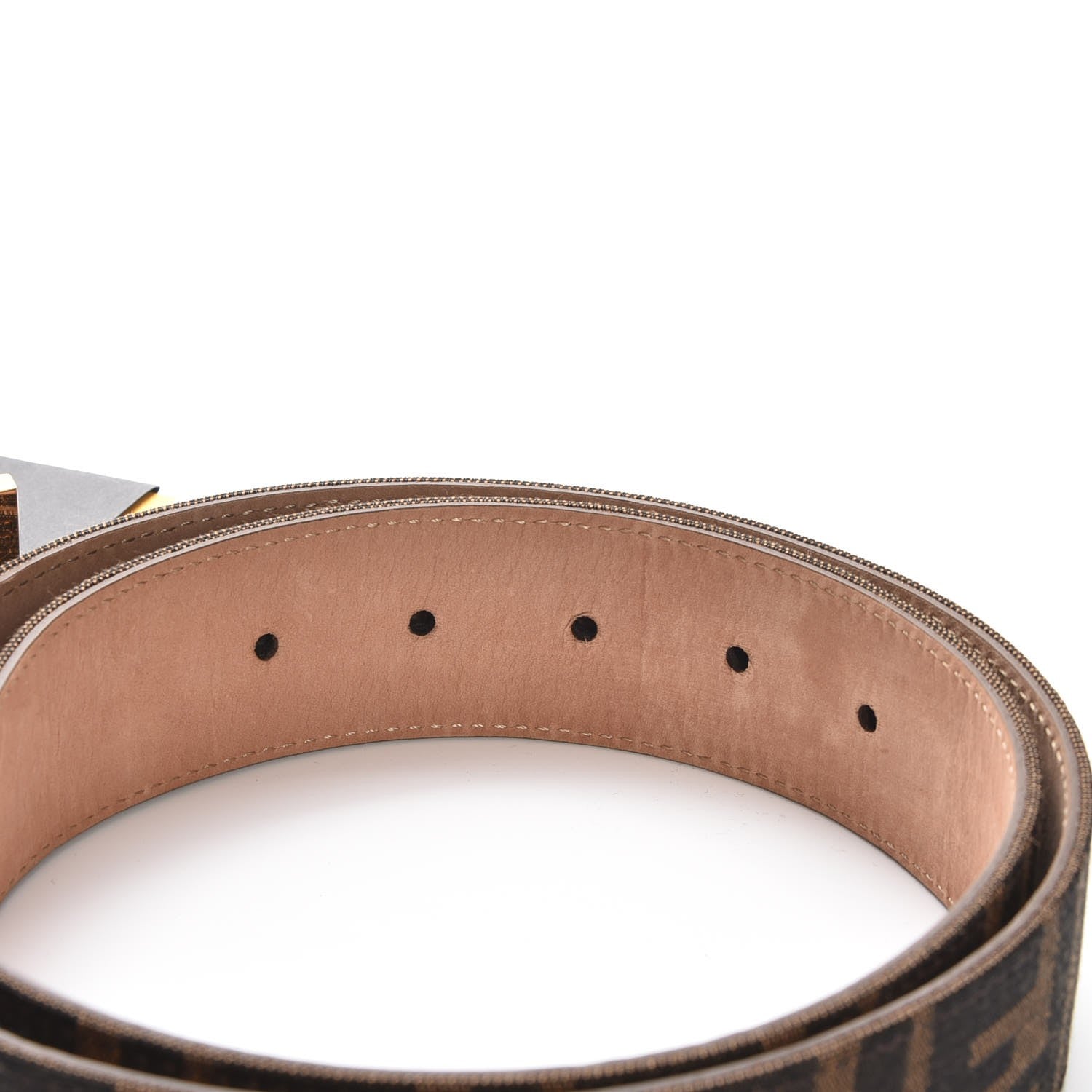Fendi Zucca FF Buckle Belt 90 36 Tobacco 4 of 7