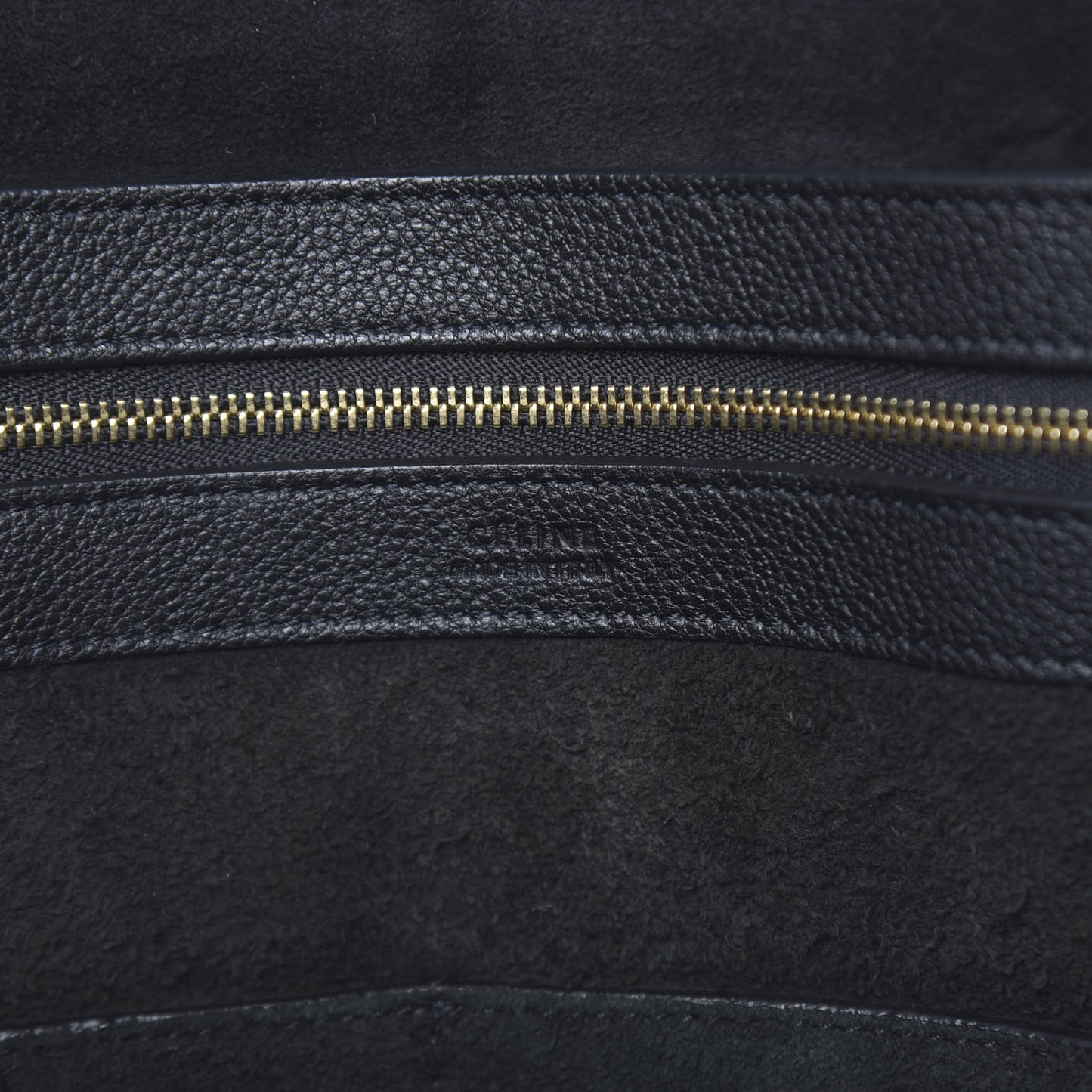 Soft Grained Calfskin Small Belt Cabas Phantom Black