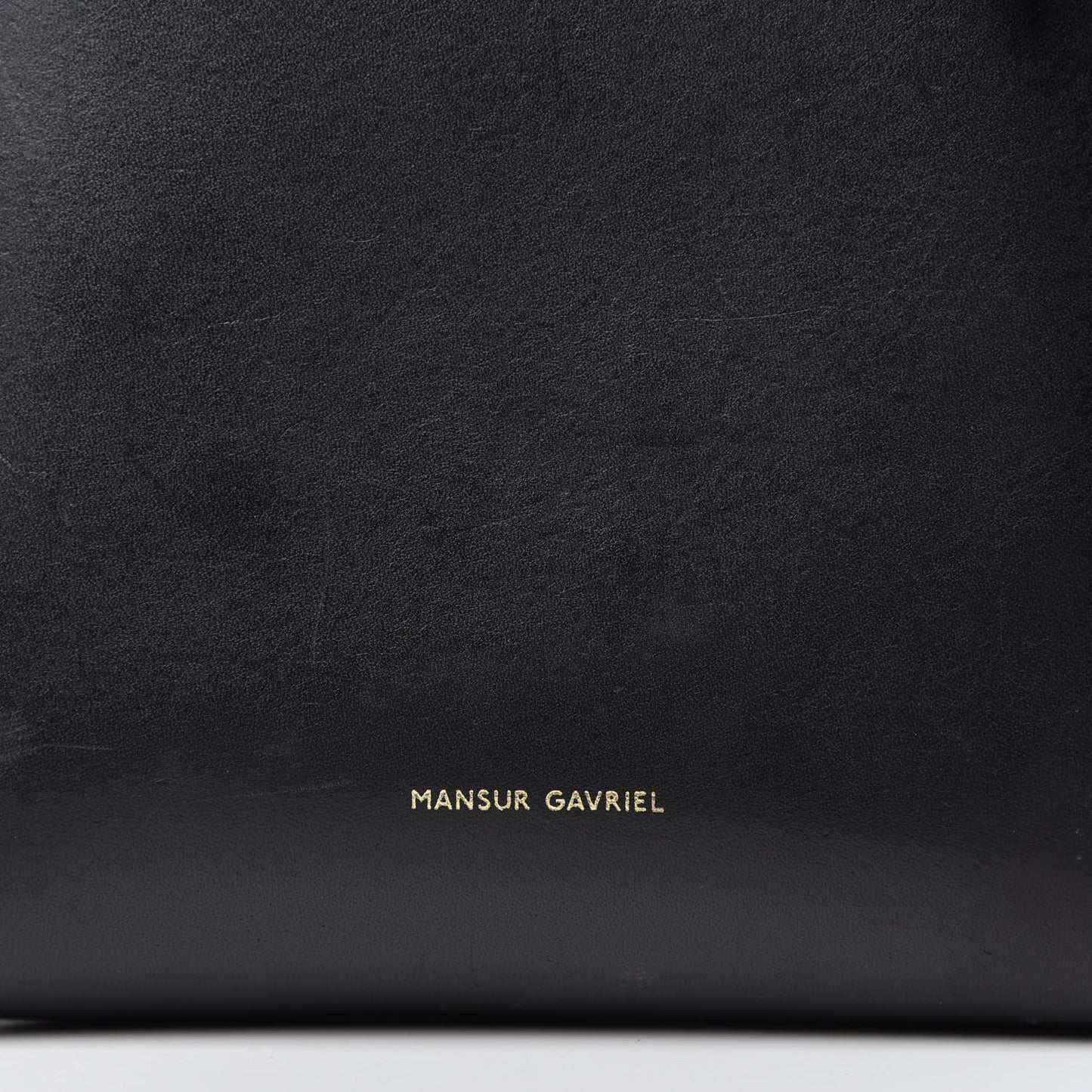 Calfskin Mini Bucket Bag Black Flamma