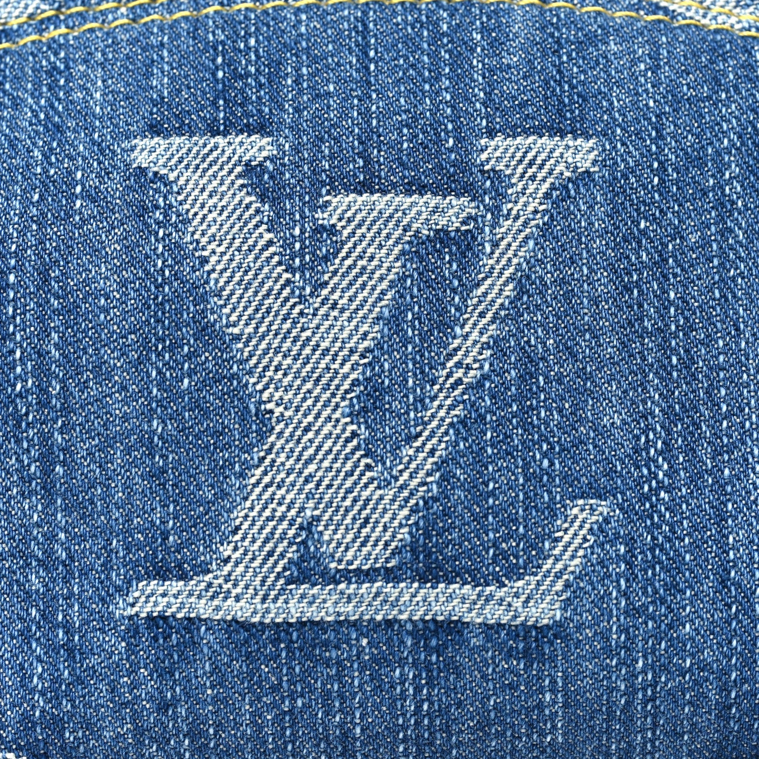 Louis Vuitton Denim Giant Monogram Pochette Cosmetique PM Denim Blue 7 of 7