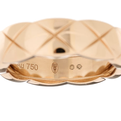 Chanel 18K Beige Gold Small Coco Crush Ring 57 8 5 of 6