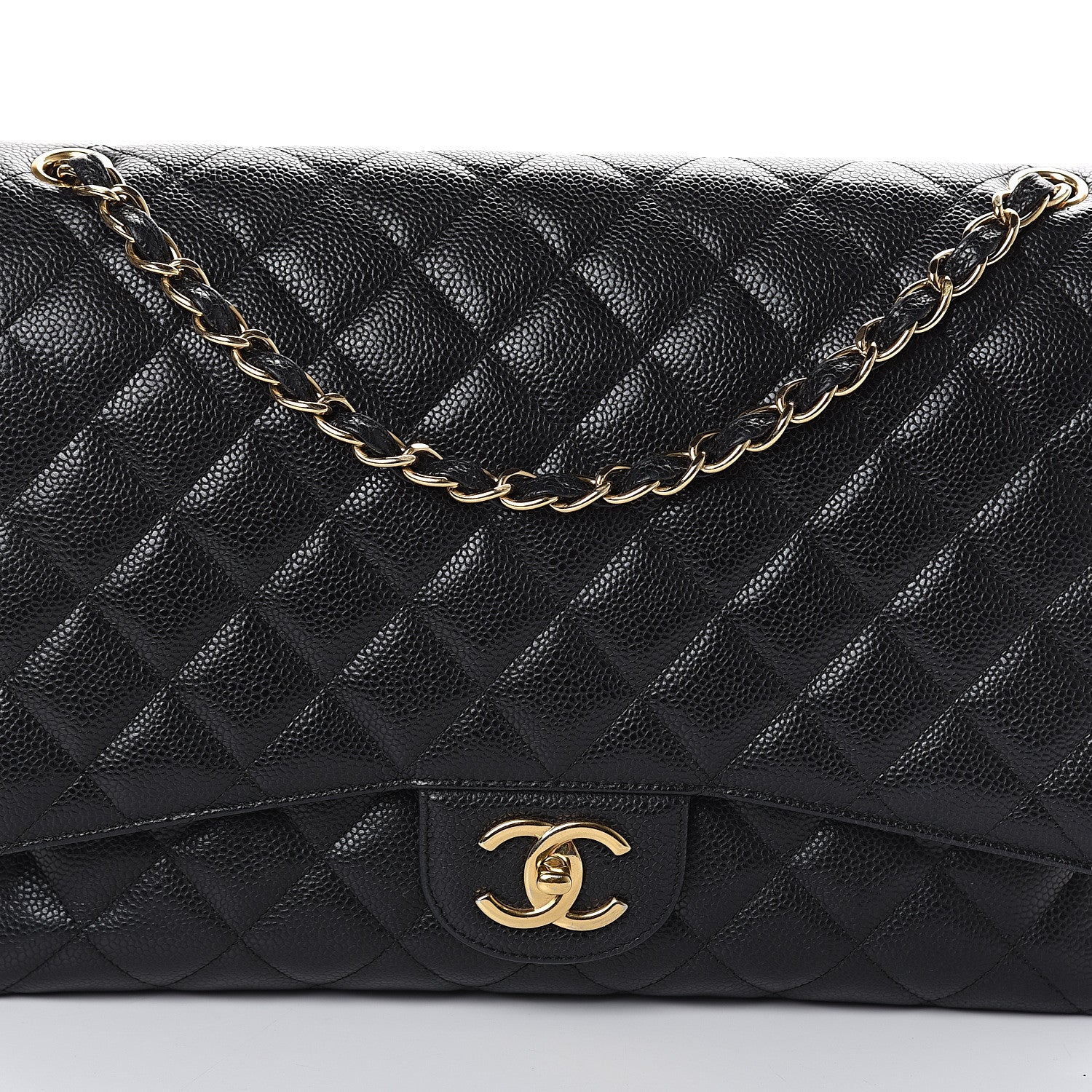 Chanel Caviar Quilted Maxi Double Flap Black 6 of 8