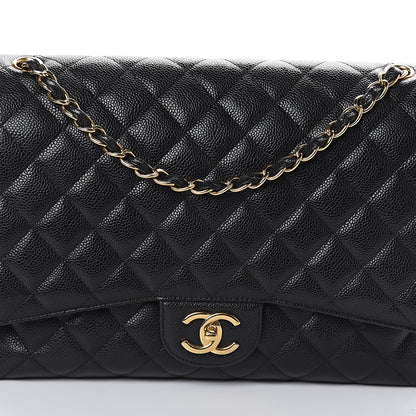 Chanel Caviar Quilted Maxi Double Flap Black 6 of 8