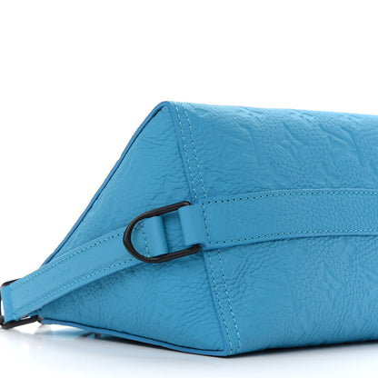 Louis Vuitton Taurillon Monogram Triangle Messenger Turquoise 7 of 8