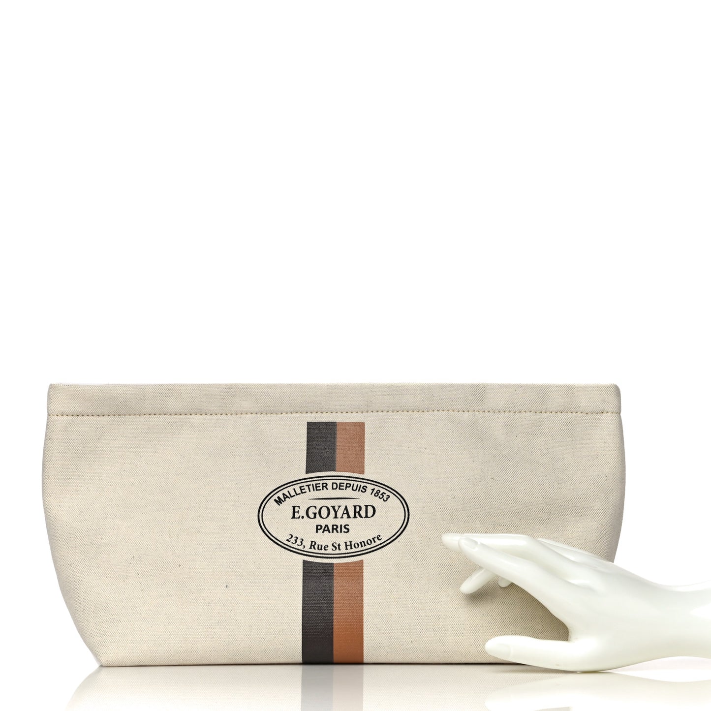 Canvas Necessaire Organizer Pouch Off White