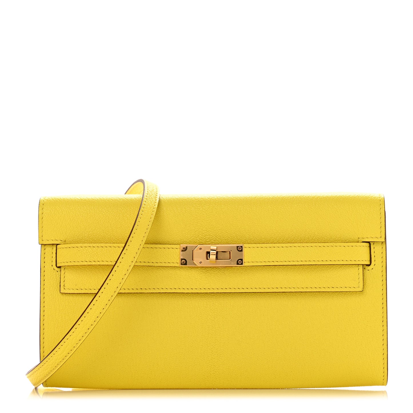 Chevre Mysore Kelly Wallet To Go Jaune Citron