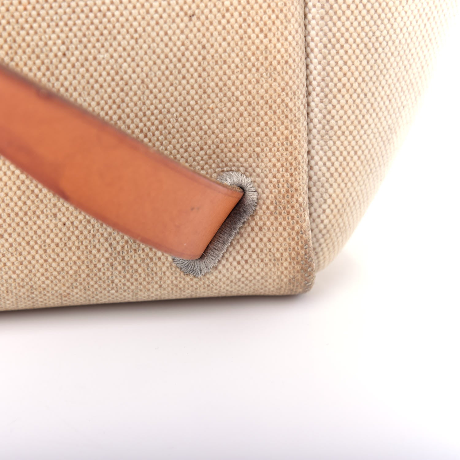 Hermes Toile Vache Calfskin Herbag 30 PM Backpack Natural 10 of 11