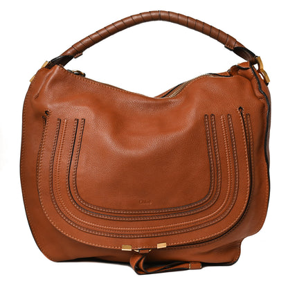 Chloe Calfskin Medium Marcie Hobo Tan 1 of 12