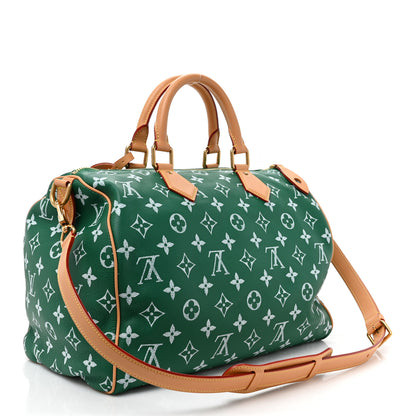 Louis Vuitton Calfskin Monogram Speedy P9 Bandouliere 40 Green 5 of 14