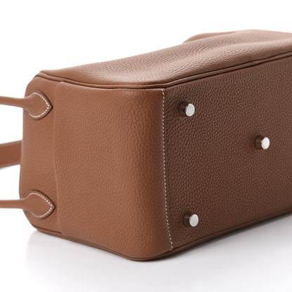 Hermes Taurillon Clemence Lindy 26 Gold 6 of 11