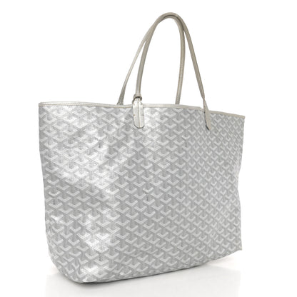 Goyard Goyardine Precious Metals Saint Louis GM Silver 4 of 13