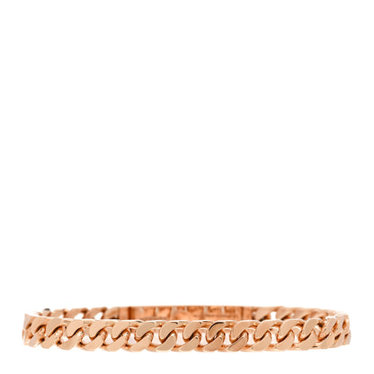 Hermes 18K Rose Gold Diamond PM Kelly Chaine Bracelet LG 2 of 4