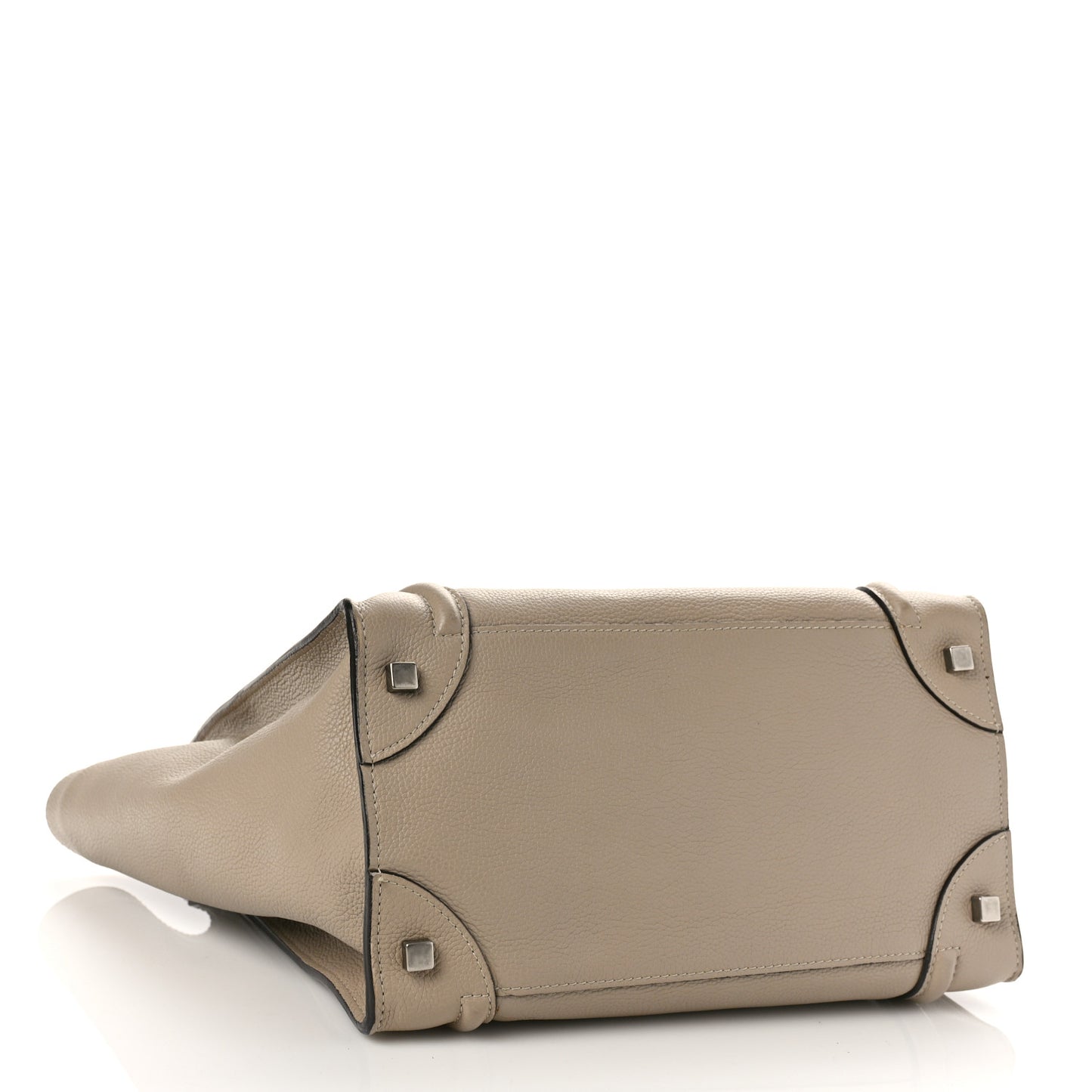 Drummed Calfskin Mini Luggage Dune