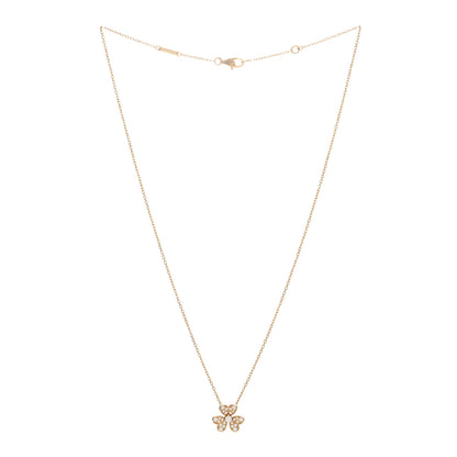 Van Cleef & Arpels 18K Yellow Gold Diamond Mini Frivole Pendant Pave Necklace 2 of 5