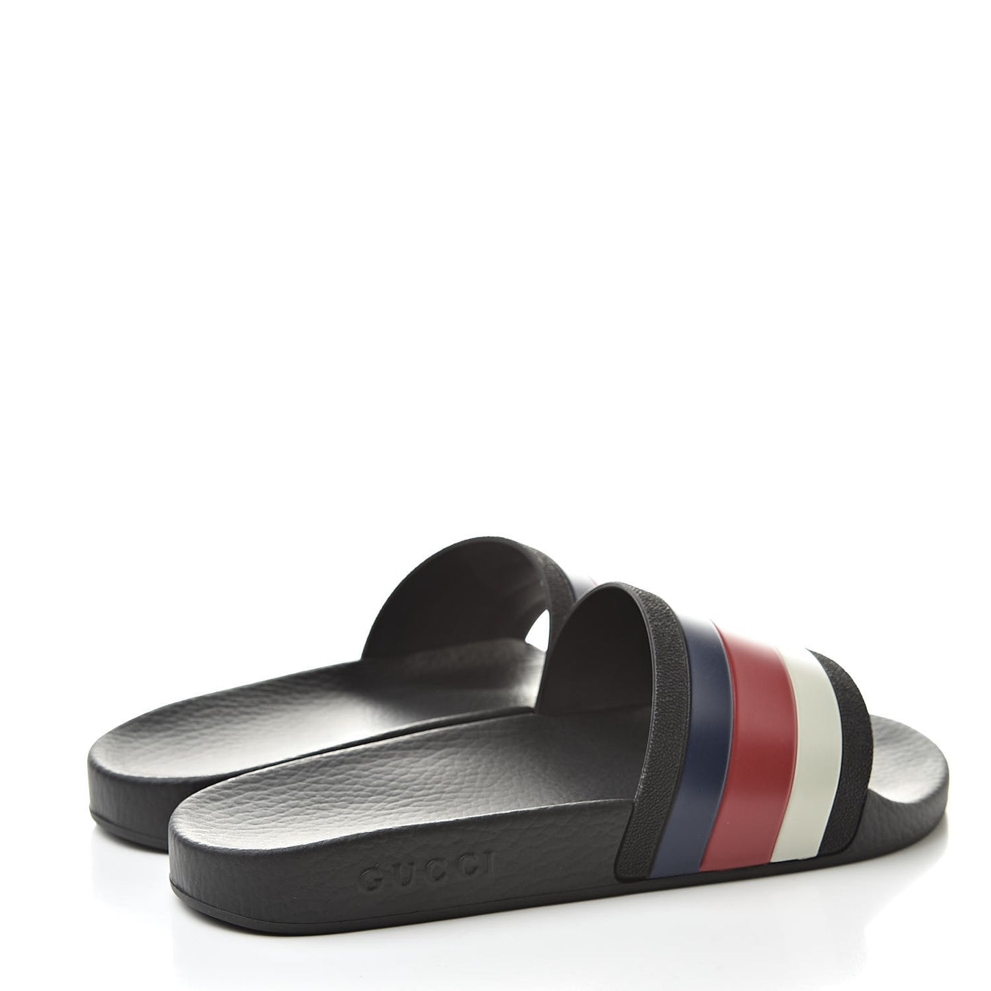 Rubber Web Mens Pool Slide Sandals 6 Black Mystic White Hibiscus Red Marine
