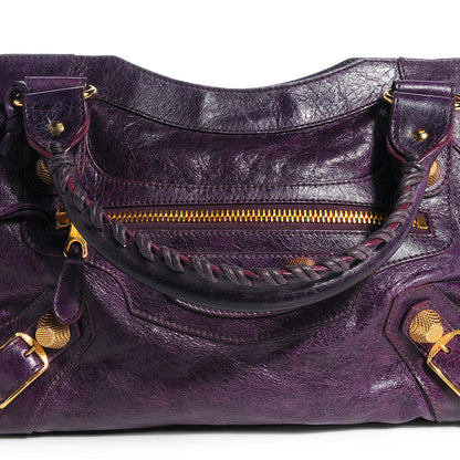 Balenciaga Agneau Giant 21 Gold Hardware City Raisin 4 of 10