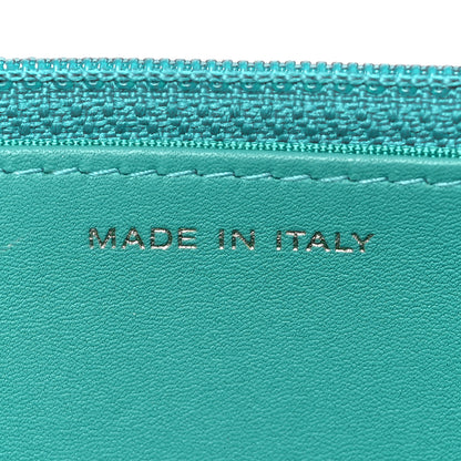 Chanel Lambskin Quilted Boy Wallet On Chain WOC Turquoise 6 of 8