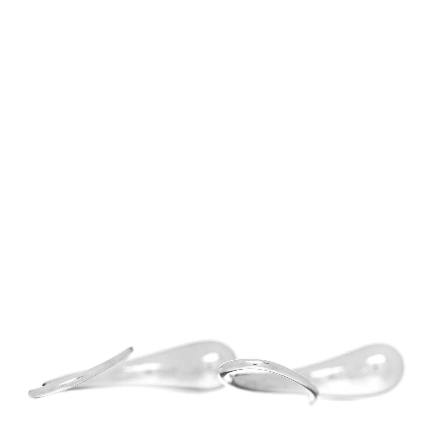 Sterling Silver Elsa Peretti Teardrop Hoop Earrings