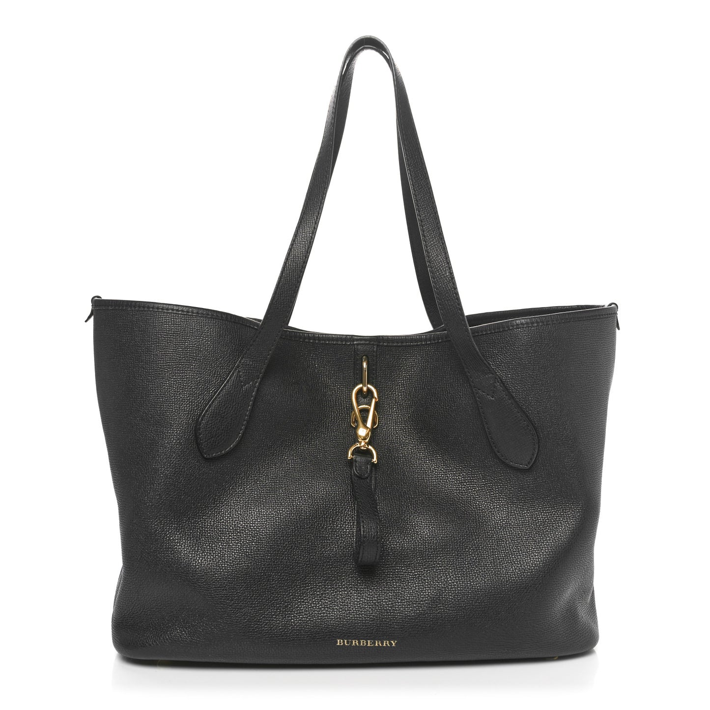 Grainy Calfskin Medium Honeybrook Tote Black